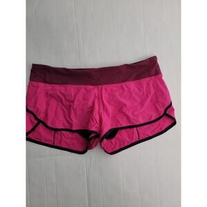 LULULEMON Shorts Women's SZ 10 Run Speed Pink